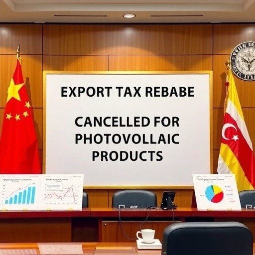 财政部：取消光伏等产品出口退税有利于综合