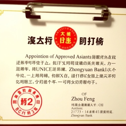 中原银行：周锋担任行长的资格已获核准