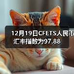 12月19日CFETS人民币汇率指数为9