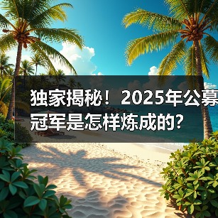 独家揭秘!2025年公募冠军是怎样炼成的?(图3) 独家揭秘!2025年公募冠军是怎样炼成的?(图3)