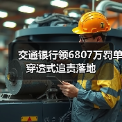 交通银行领6807万罚单 穿透式追责落地