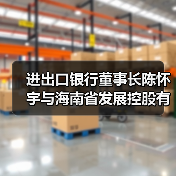 进出口银行董事长陈怀宇与海南省发展控股有限公司总经理李国红举行会谈（图4）