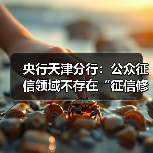 央行天津分行：公众征信领域不存在“征信修
