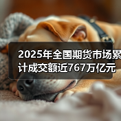 2025年全国期货市场累计成交额近767