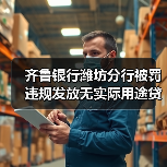 齐鲁银行潍坊分行被罚 违规发放无实际用途贷款等(图1) 齐鲁银行潍坊分行被罚 违规发放无实际用途贷款等(图1)