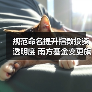 规范命名提升指数投资透明度 南方基金变更旗下部分ETF场内简称(图4) 规范命名提升指数投资透明度 南方基金变更旗下部分ETF场内简称(图4)