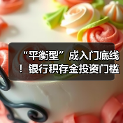 “平衡型”成入门底线!银行积存金投资门槛大摸底(图3) “平衡型”成入门底线!银行积存金投资门槛大摸底(图3)