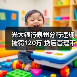 光大银行泉州分行违规被罚120万 贷后管理不到位等(图1) 光大银行泉州分行违规被罚120万 贷后管理不到位等(图1)