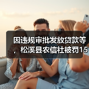因违规审批发放贷款等，松溪县农信社被罚150万元（图1）