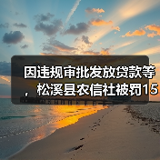 因违规审批发放贷款等，松溪县农信社被罚150万元（图3）