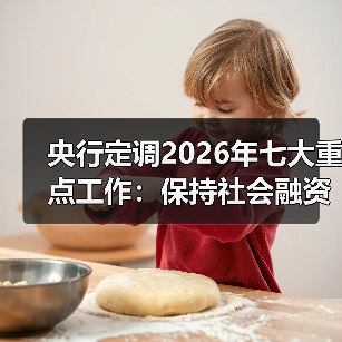 央行定调2026年七大重点工作:保持社会融资条件相对宽松,强化虚拟货币监管(图1) 央行定调2026年七大重点工作:保持社会融资条件相对宽松,强化虚拟货币监管(图1)