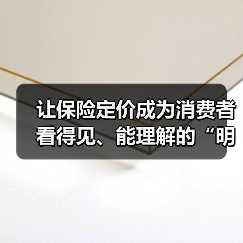让保险定价成为消费者看得见、能理解的“明白账”（图2）