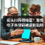 街头扫码领鸡蛋?警惕电子医保码被盗刷陷阱(图2) 街头扫码领鸡蛋?警惕电子医保码被盗刷陷阱(图2)