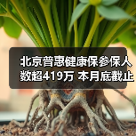北京普惠健康保参保人数超419万 本月底截止参保通道(图2) 北京普惠健康保参保人数超419万 本月底截止参保通道(图2)
