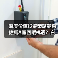 深度价值投资策略能否稳抓A股回暖机遇？白冰洋新基金启航（图4）