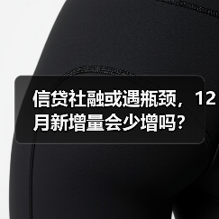 信贷社融或遇瓶颈,12月新增量会少增吗?(图1) 信贷社融或遇瓶颈,12月新增量会少增吗?(图1)