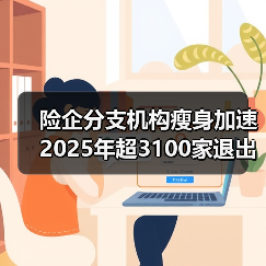 险企分支机构瘦身加速 2025年超3100家退出（图2）