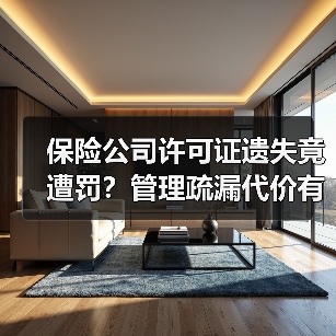 保险公司许可证遗失竟遭罚?管理疏漏代价有多大(图2) 保险公司许可证遗失竟遭罚?管理疏漏代价有多大(图2)