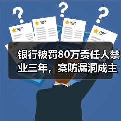 银行被罚80万责任人禁业三年,案防漏洞成主因?(图2) 银行被罚80万责任人禁业三年,案防漏洞成主因?(图2)