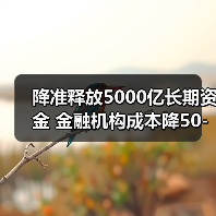 降准释放5000亿长期资金 金融机构成本降50-60亿如何精准稳经济（图4）