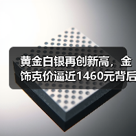 黄金白银再创新高，金饰克价逼近1460元背后逻辑是什么？（图3）