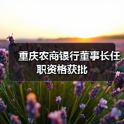 重庆农商银行董事长任职资格获批（图2）