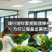 银行理财募资额骤降42% 为何公募基金首度反超存续规模？（图1）