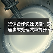警保合作快处快赔:交通事故处理效率提升70%(图1) 警保合作快处快赔:交通事故处理效率提升70%(图1)