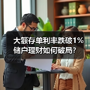 大额存单利率跌破1% 储户理财如何破局?(图2) 大额存单利率跌破1% 储户理财如何破局?(图2)