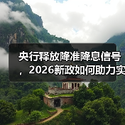 央行释放降准降息信号,2026新政如何助力实体经济?(图1) 央行释放降准降息信号,2026新政如何助力实体经济?(图1)