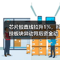 芯片股直线拉升1%，科技板块异动背后资金动向曝光（图2）