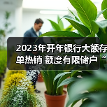2023年开年银行大额存单热销 额度有限储户“拼手速”抢购（图2）