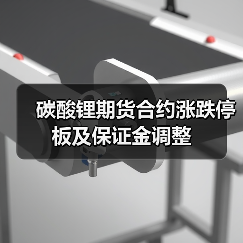 碳酸锂期货合约涨跌停板及保证金调整(图1) 碳酸锂期货合约涨跌停板及保证金调整(图1)