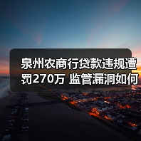 泉州农商行贷款违规遭罚270万 监管漏洞如何修补?(图3) 泉州农商行贷款违规遭罚270万 监管漏洞如何修补?(图3)