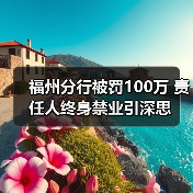 福州分行被罚100万 责任人终身禁业引深思(图2) 福州分行被罚100万 责任人终身禁业引深思(图2)