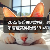 2025保险理赔数据:老年癌症案件激增39.4%引关注(图2) 2025保险理赔数据:老年癌症案件激增39.4%引关注(图2)