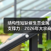 结构性短缺催生贵金属支撑力：2026年大