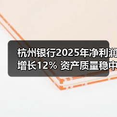 杭州银行2025年净利润增长12% 资产质量稳中有变(图3) 杭州银行2025年净利润增长12% 资产质量稳中有变(图3)