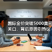 国际金价突破5000美元关口，背后原因引热议（图1）