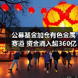 公募基金加仓有色金属赛道 资金涌入超360亿引关注(图1) 公募基金加仓有色金属赛道 资金涌入超360亿引关注(图1)
