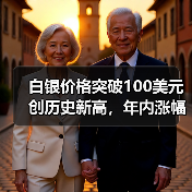 白银价格突破100美元创历史新高,年内涨幅超四成(图3) 白银价格突破100美元创历史新高,年内涨幅超四成(图3)