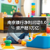 南京银行净利润增8.08% 资产超3万亿(图2) 南京银行净利润增8.08% 资产超3万亿(图2)