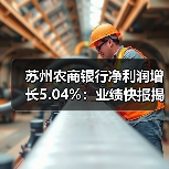 苏州农商银行净利润增长5.04%:业绩快报揭示稳健发展(图4) 苏州农商银行净利润增长5.04%:业绩快报揭示稳健发展(图4)