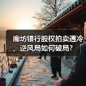 廊坊银行股权拍卖遇冷,逆风局如何破局?(图1) 廊坊银行股权拍卖遇冷,逆风局如何破局?(图1)