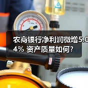 农商银行净利润微增5.04% 资产质量如何?(图2) 农商银行净利润微增5.04% 资产质量如何?(图2)