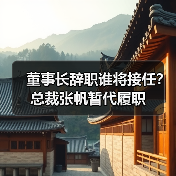 董事长辞职谁将接任?总裁张帆暂代履职(图1) 董事长辞职谁将接任?总裁张帆暂代履职(图1)