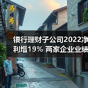 银行理财子公司2022净利增19% 两家