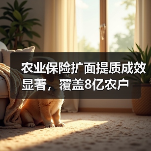 农业保险扩面提质成效显著，覆盖8亿农户（图2）