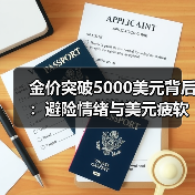 金价突破5000美元背后：避险情绪与美元