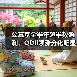 公募基金半年超半数盈利，QDII领涨分化明显（图2）